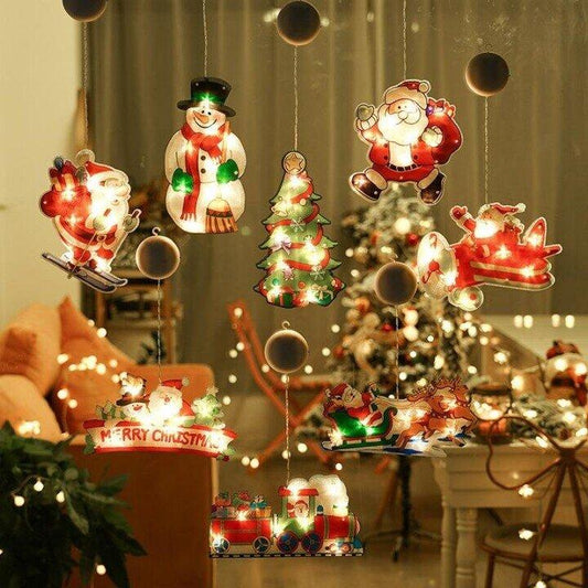 🎅 50% RABATT! 🎄 WEIHNACHTS-FENSTERLICHTER - 8 Beleuchtungsmodi & Fernbedienung, IP44 Wasserdicht für Innen- und Außenbereich 🏠✨