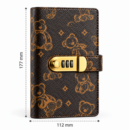 🐻 50% RABATT! 💰 Bären-Sparbuch mit Zahlenschloss – 50 Seiten & 100 Fächer ✨