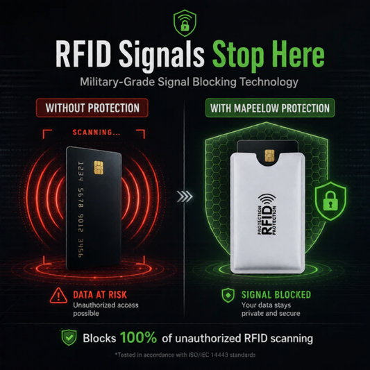 💳 KAUFE 2, ERHALTE 1 GRATIS! 🛡️ RFID-blockierende Kreditkartenhüllen – Blockiert Scans, kompakt & langlebig – Sicherer Schutz für deine Karten unterwegs 🔒