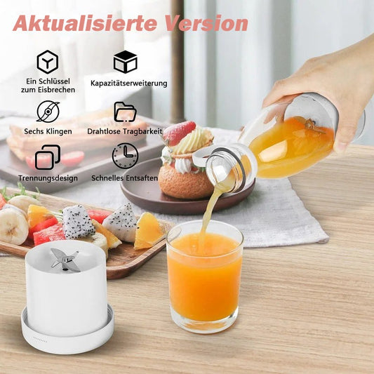 🍊 50% RABATT! 🥤 Bestseller Tragbarer Entsafter – Frischer Saft jederzeit, USB-C aufladbar & Leicht zu reinigen ✨