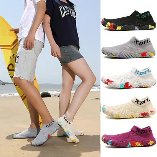 👟 50% RABATT! 🌊 Vielseitige Wasser-Schuhe für Damen & Herren – Atmungsaktiv & schnell trocknend – Mit Zehen-Design – ideal für Schwimmen, Wandern oder Fitness – flexibel & rutschfest 💪✨