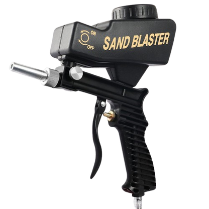 🛠️ 50% RABATT! 💨 Druckluft-Sandstrahlpistole – Tragbar für Rost & Oberflächen ✨