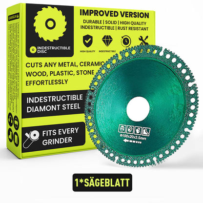 💥 LIMITIERTES ANGEBOT - KAUFEN 2 ERHALTEN 3! ✨ INDESTRUCTIBLE DISC 2.0 - Schneidet Metall, Holz & Stein in Sekunden mit Maximierter Sicherheit ⚡🛡️