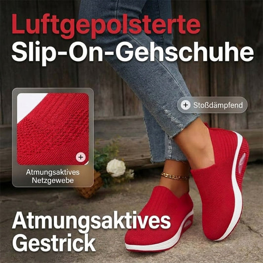 👟 50% RABATT! 🔥 Luftgepolsterte Slipper für Damen zum Wandern – Leichte Dämpfung & rutschfeste Sohle – Perfekt für Wanderungen, Reisen oder den Alltag – bequem & atmungsaktiv 🥾