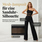 👗 50% RABATT! 🔥 One-Shoulder Jumpsuit mit Weitem Bein & Netzeinsatz – Figurbetont, Fließender Stoff & Perfekt Für Einen Modernen, Eleganten Look 💃