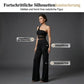 👗 50% RABATT! 🔥 One-Shoulder Jumpsuit mit Weitem Bein & Netzeinsatz – Figurbetont, Fließender Stoff & Perfekt Für Einen Modernen, Eleganten Look 💃