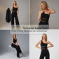 👗 50% RABATT! 🔥 One-Shoulder Jumpsuit mit Weitem Bein & Netzeinsatz – Figurbetont, Fließender Stoff & Perfekt Für Einen Modernen, Eleganten Look 💃