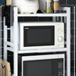 🧰 50% RABATT! 🍳 Erweiterbares Mikrowellenregal – Verstellbar, 75 kg Tragkraft & mit Haken – Ideal für Küche, Speisekammer & Werkstatt 🏠