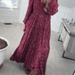 🌺 60% RABATT! ✨ Blumen-Maxikleid aus Viskose mit Geraffter Taille & Futter – Luftig-leicht, Figurbetont & Bequem 💃