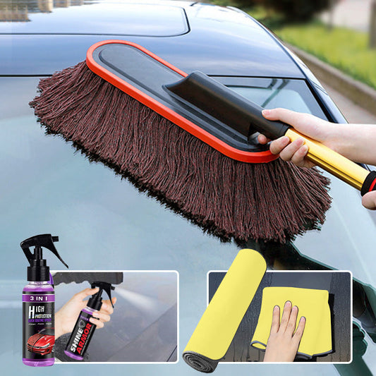🚗 50% RABATT! 🧹 Auto-Staubwedel mit Ausziehbarem Teleskopgriff – Weiche Mikrofaser, Verlängerbarer Griff & Ideal Für Sanfte, Kratzfreie Reinigung ✨