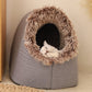 🐾 50% RABATT! 🏠 Gemütliches Warmes Höhlenbett für Haustiere – Kuschelig & Isoliert, Weiches Plüschmaterial & Gemütliches Versteck ❄️