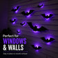 🦇 50% RABATT! 🎃 3D LED-Fledermäuse Halloween-Deko – Lila Licht, hängend & wandklebend – Gruselige Atmosphäre für Haus & Party 🌙