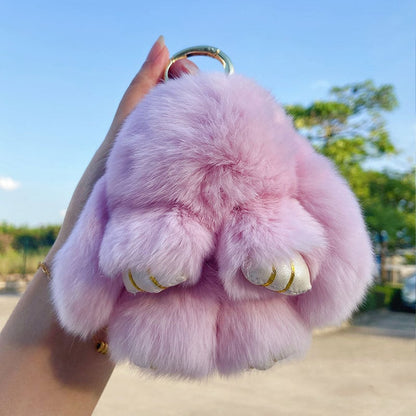 🐰 50% RABATT! 🏆 Handgefertigte Pompon-Hasen-Anhänger – Jedes Stück Unikat, Kuschelig Weich & Perfekt als Geschenk/Frühlingsdeko 🌸