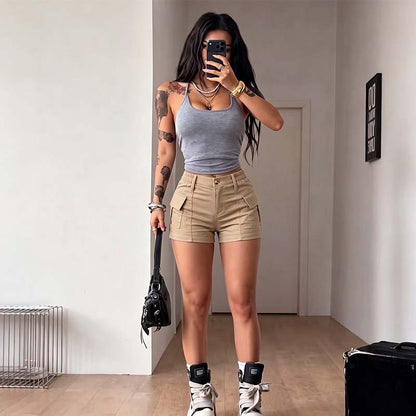 🩳 50% RABATT! 🌞 Damen Cargo-Shorts – Hohe Taille & viele Taschen – Bequem & stylish – perfekt für Sommer, Reisen oder den täglichen Gebrauch – leicht und strapazierfähig 🌟