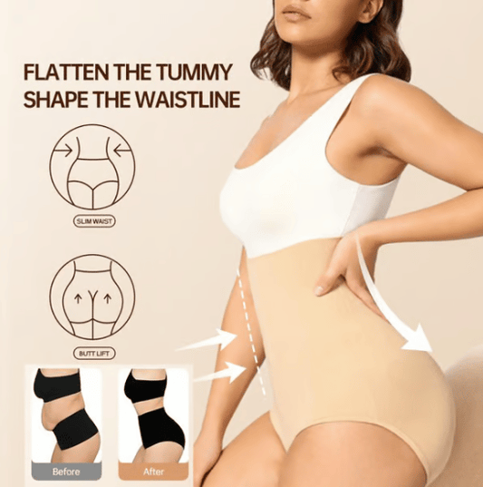 🩲 KAUFEN 1 ERHALTEN 2! ✨ Bauchfreie Shapewear-Höschen mit Hoher Taille - Nahtloses & Atmungsaktives Design für Unsichtbare Formgebung & Komfort 🌸✨