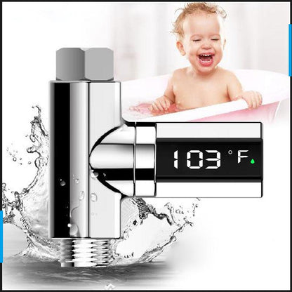 🚿 KAUF 2 ERHALT 3! 🌡️ NEUARTIGES DUSCHTHERMOMETER - LCD-Display mit Beleuchtung, Einfache Montage ohne Werkzeuge, IPX7 Wasserdicht, Perfekt fürs Moderne Badezimmer 🛁✨