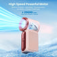 🌀 50% RABATT! 🎉 Mini-Handventilator mit LED-Anzeige – 5-stufiger Turbo, USB-aufladbar – Schnelle Kühlung für Reisen, Büro oder Make-up – kompakt & perfekt als Geschenk 🌬️✨🎁
