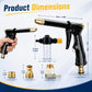 🔫 50% RABATT! 🚿 Düsenset für Hochdruckreiniger – Schaumgenerator & 5 Sprühmodi – Rutschfester Griff & Schnellverbindung – ideal für Auto, Terrasse oder Fassadenreinigung 💦🛠️✨