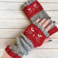 🧤 60% RABATT JETZT! 🐱 Strickhandschuhe mit Katzenmotiv - Weich & Fingerlos, Perfekt für Stil und Funktionalität im Winter ✨