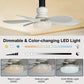 🌀 50% RABATT! ⏳ 40W LED-Deckenventilator mit Licht & Fernbedienung – Ultra-leise, 52 cm & E27-Fassung – Perfekt für Schlafzimmer, Küche oder Garage – inklusive B22-Adapter 🔥