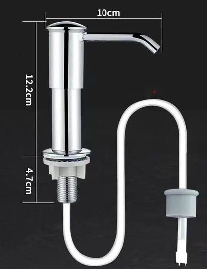 🧴 50% RABATT! 🍽️ Edelstahl-Seifenspender für Spülbecken – Mit Silikonschlauch & praktischer Pumpe – Ideal für Küche oder Bad – sparsam, hygienisch & leicht zu befüllen 🚰✨