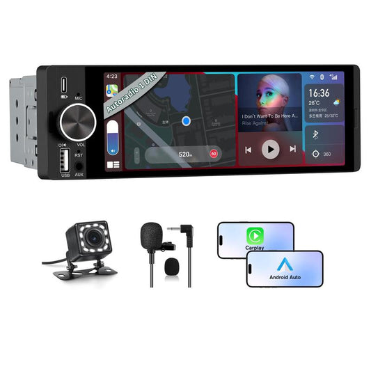 📱 60% RABATT! 📺 6,36-Zoll-Smart-Touchscreen – Kabellos, Bluetooth, Sprachsteuerung & HD-Multimedia-Bildschirm Für Perfekte Unterhaltung 🎵