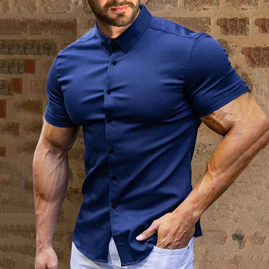 👔 60% RABATT! ✨ Herren Hemden mit Knopfleiste – Ohne Bügeln – Knitterfrei, Atmungsaktiv & Perfekte Passform 👕