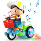 🚲 50% RABATT! 🎁 Akrobatisches Kinder-Dreirad – 360° Drehung, Musik & Lichter – Sicher & langlebig für Kinder 1–4 ✨