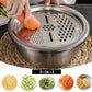 🥣 50% RABATT! 🥗 3-in-1 Set mit Schüssel, Abtropfschale & Reibe – Integrierter Abtropfkorb Zum Waschen, Abtropfen & Mischen Für Eine Effiziente Küche ✨