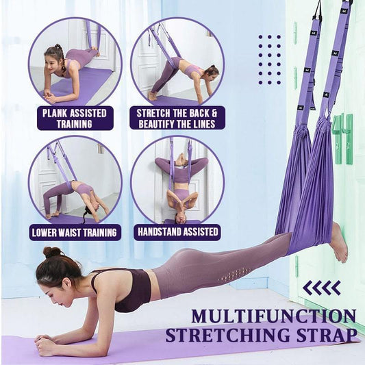 🧘‍♀️ 60% RABATT! ✨ Verbessertes Yoga-Dehnungsband – Mehrfachschlaufen, Verstellbar & Ideal für Flexibilität & Physiotherapie 💪