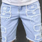 🩳 50% RABATT! 🔥 Herren-Ripped-Denim-Shorts mit Fransen-Details – Lässiger Look, Bequeme Passform & Perfekt Für Den Sommer ☀️