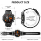 ⌚ 50% RABATT! 🏋️ Herren Smartwatch Militärstil – 1,7″ AMOLED, 1100mAh, IP68 & 110 Sportmodi – LED-Taschenlampe, Herzfrequenz & Schlafüberwachung 💪