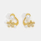 🌸 50% RABATT! 💎 Flower & Pearl Dream Earrings – Traumohrringe mit Blume & Perle – Zart, elegant & perfekt als Geschenk für besondere Anlässe ✨