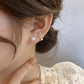 🌸 50% RABATT! 💎 Flower & Pearl Dream Earrings – Traumohrringe mit Blume & Perle – Zart, elegant & perfekt als Geschenk für besondere Anlässe ✨