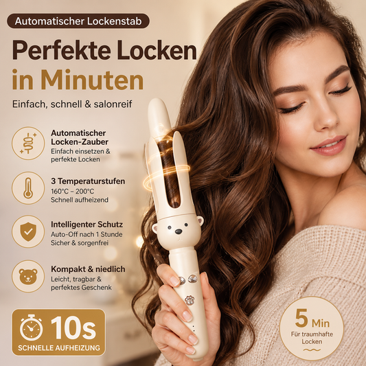 🌀 50% RABATT! 🔥 Automatischer Lockenstab mit Verbrühungsschutz – Schnelles Aufheizen, gleichmäßige Wellen & sicher – Perfekte Locken zu Hause ohne Hitze-Risiko ✨