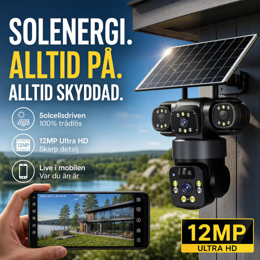 📹 50% RABATT! 🔒 Solarbetriebene Mehrwinkel-Überwachungskamera – Solarbetrieben, 360° schwenkbar & Nachtsicht – Perfekt für Haus, Garten & Einfahrt – Rundumschutz rund um die Uhr 🌙