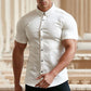 👔 60% RABATT! ✨ Herren Hemden mit Knopfleiste – Ohne Bügeln – Knitterfrei, Atmungsaktiv & Perfekte Passform 👕