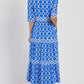 👗 50% RABATT! 🌸 Maxikleid für Damen mit Geometrischem Print & V-Ausschnitt – Figurbetont, Leichter Stoff & Perfekt Für Frühling & Sommer ☀️