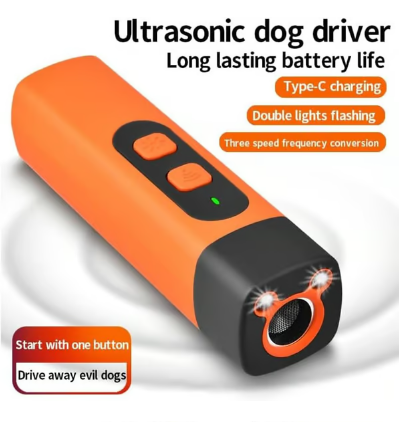🐕 50% RABATT! ✨ ULTRASCHALL-HUNDEABWEHR - Tragbar & Wasserdicht mit LED-Blitz, Humane Tiervertreibung für Outdoor-Aktivitäten, Wiederaufladbar und Einfach zu Bedienen 🛡️🔦