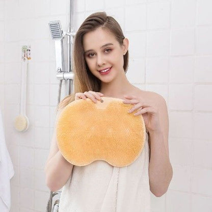 🚿 50% RABATT! 🦶 Dusche Fuß- und Rückenschrubber Massagekissen – Rutschfest, beidseitig & tiefenreinigend – perfekt für die sanfte Ganzkörperpeeling unter der Dusche 🧼