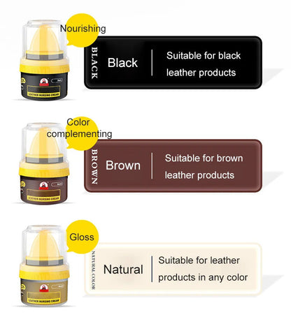 👞 KAUF 1 ERHALT 1 KOSTENLOS! ✨ FLÜSSIGE LEDERREPARATURCREME - Entfernt Kratzer & Auffrischt Farben, Pflegt Tiefenwirksam Schuhe & Taschen, Inklusive Applikator 🧽✨