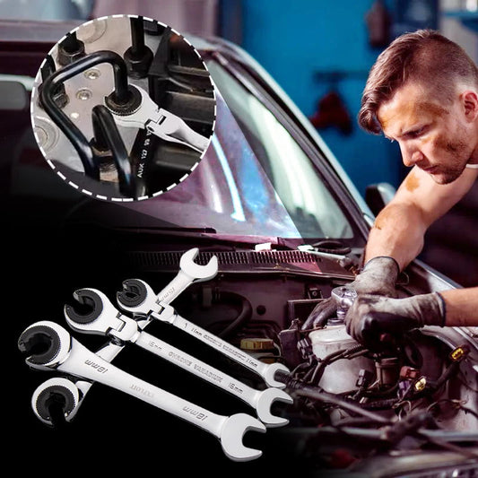 🔧 50% RABATT! ⚙️ Ratschenschlüssel für offene Schläuche – Ergonomisch & praktisch ✨