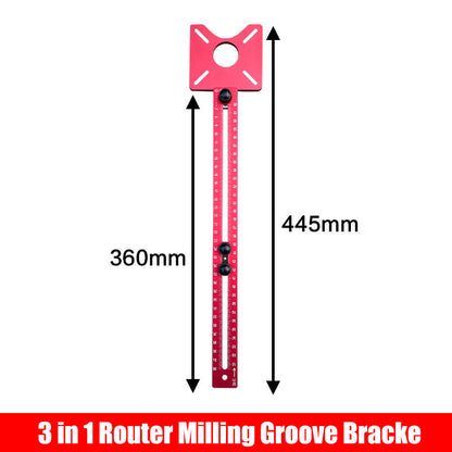 🔧 50% RABATT! 💥 3-in-1 Router-Fräsen-Nut-Halterung – Verstellbar & mit Skalen – Ideal für präzise Fräsarbeiten, Nuten und Falze – robust, stabil & vielseitig – inklusive kostenlosem Versand 📦✨🛠️