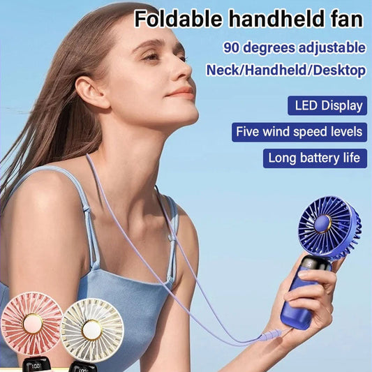 🌀 50% RABATT! 🔥 Faltbarer Handventilator mit verstellbarem Winkel & Standfunktion – Kompakt & vielseitig – Perfekt für Reisen, Büro oder Nachttisch – flexibel als Hand- oder Tischventilator nutzbar 🌬️✨