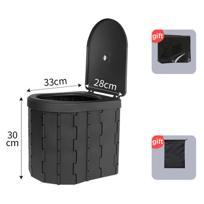 🚽 50% RABATT! ⏰ Tragbare Camping-Toilette für Outdoor & Auto – Klappbar & geruchsdicht – Perfekt für Wohnmobil, Stau oder Natur – leicht, stabil & einfach zu reinigen 🏕️🌿