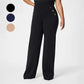 👖 60% RABATT! ✨ Damen-Plus-Size-Hochdehnbare Hochtaillen-Hosen mit Weitem Bein - Atmungsaktives Material mit Elastischem Bund für Täglichen Komfort 🌸✨