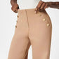 👖 60% RABATT! ✨ Damen-Plus-Size-Hochdehnbare Hochtaillen-Hosen mit Weitem Bein - Atmungsaktives Material mit Elastischem Bund für Täglichen Komfort 🌸✨