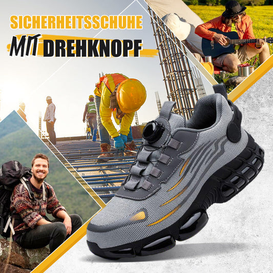 👞 2025 HEISSER VERKAUF 60% RABATT! ✨ Schlag- & Stichfeste Sicherheitsschuhe mit Drehknopf - Wasserdichtes Design mit Stoßdämpfender Sohle für Arbeit & Outdoor 🛡️🔧