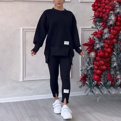 ✨ 60% RABATT! 🧘‍♀️ Lässiges Sweatshirt-Leggings-Set – Ultraweiches Jersey, Moderne Passform & Perfekt für Alltag, Sport oder Entspannung 🏃‍♀️📦