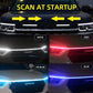 🚗 KAUFEN 2 ERHALTEN 3! ✨ Dynamic Scan Start-Up Hoodbeam Kit - Sanfte Scan-Effekte mit Mehrfarbigen LED-Lichtern für Auto-Motorhauben 🌟🔧